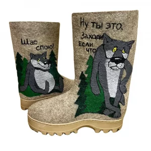 Валенки ручной работы "Щас спою!"